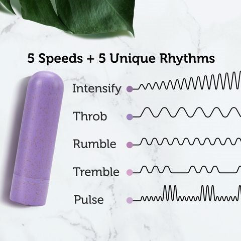 Blush Novelties Gaia Eco USB Rechargeable Bullet Vibrator Lilac Purple - Bullet Vibrators
