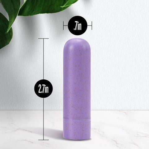 Blush Novelties Gaia Eco USB Rechargeable Bullet Vibrator Lilac Purple - Bullet Vibrators