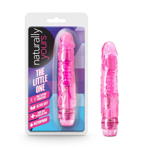 Blush Novelties Naturally Yours The Little One Vibrating Dildo 14cm Pink - Vibrating Dildos