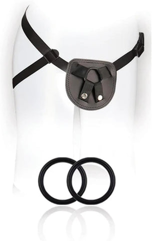 Blush Novelties SX For You Adjustable Strap On Harness Black - Strap On Sextoys