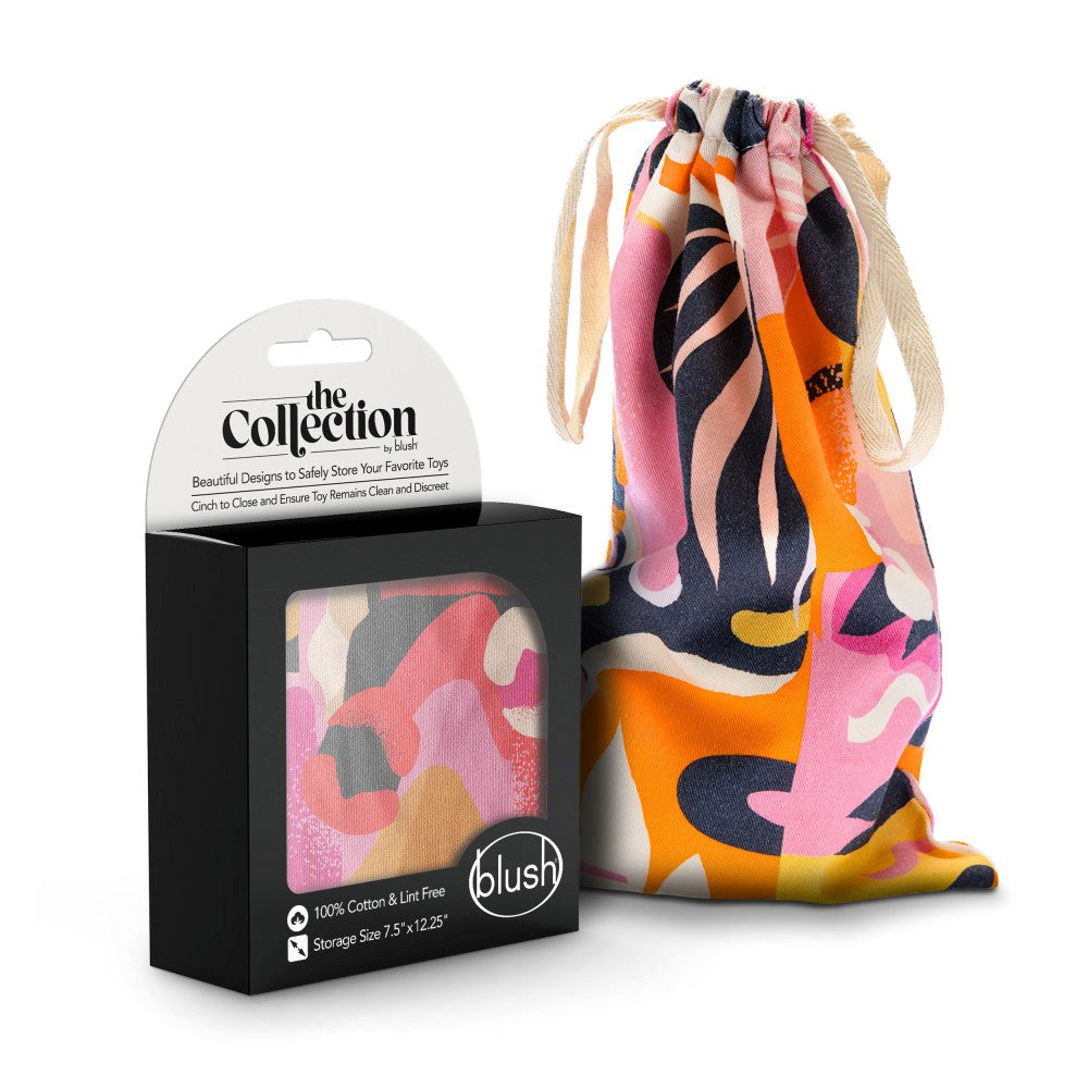 Blush Novelties The Collection Burst Cotton Toy Storage Bag - Vibrator Accessories