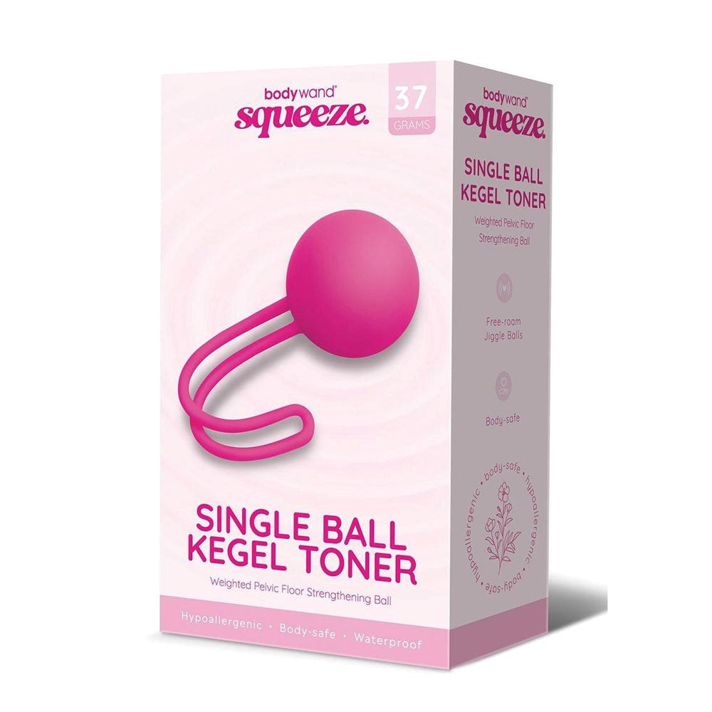 Bodywand Squeeze Single Ball Kegel Toner Pink - - Love Eggs and Kegel Exercisers