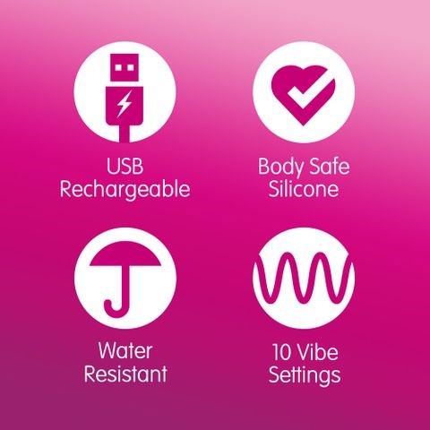 Skins Super Excite Rechargeable Bullet Vibrator Pink - - Bullet Vibrators