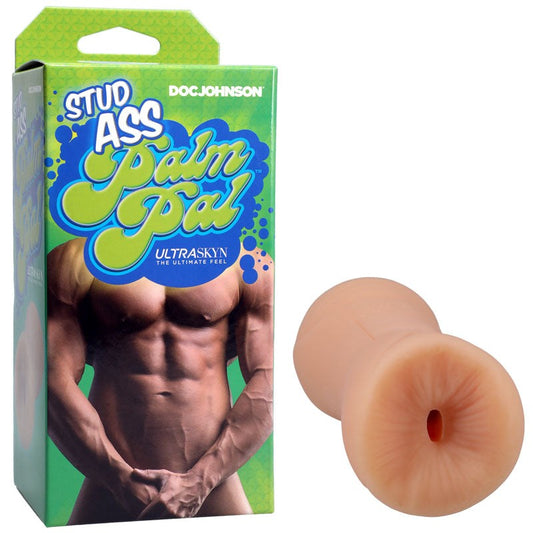 Doc Johnson Palm Pal Stud Ass UltraSkyn Male Stroker Flesh - Masturbators and Strokers