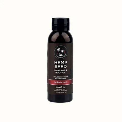 Earthly Body Hemp Seed Scented Massage and Body Oil 59 ml - Massage Oils and Lubricants