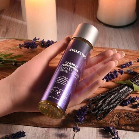 Evolved ANOINT PERFUMERY Lavender Flower & Vanilla Bean Massage Oil 120ml - Massage Oils and Lubricants