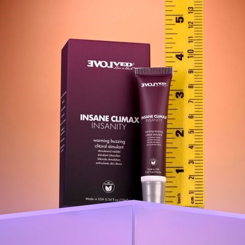 Evolved Insane Climax Insanity Warming Buzzing Clitoral Stimulation Gel 10ml - Massage Oils and Lubricants