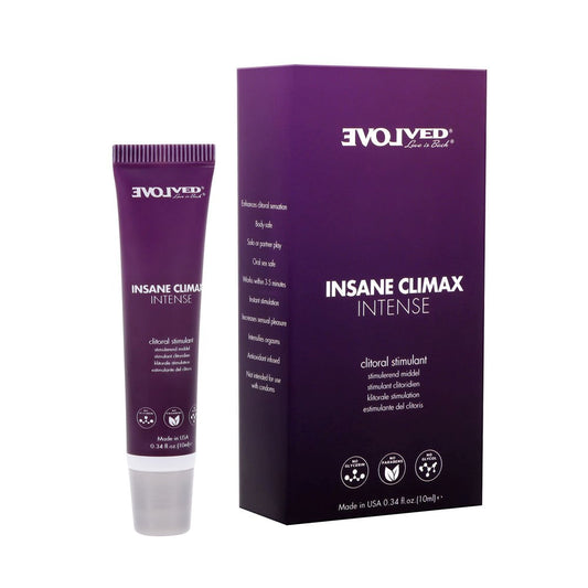 Evolved Insane Climax Intense Clitoral Stimulation Gel 10ml - Massage Oils and Lubricants
