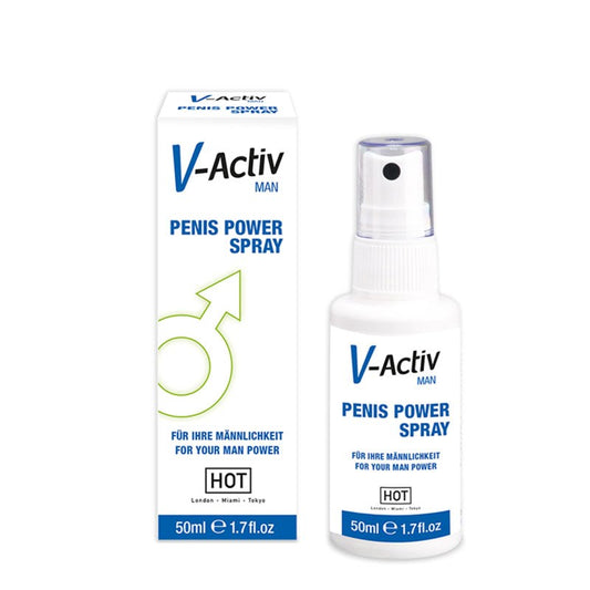 Hot Production HOT V Activ Penis Power Enhancer Spray for Men 50ml - Delay and Excite Sprays