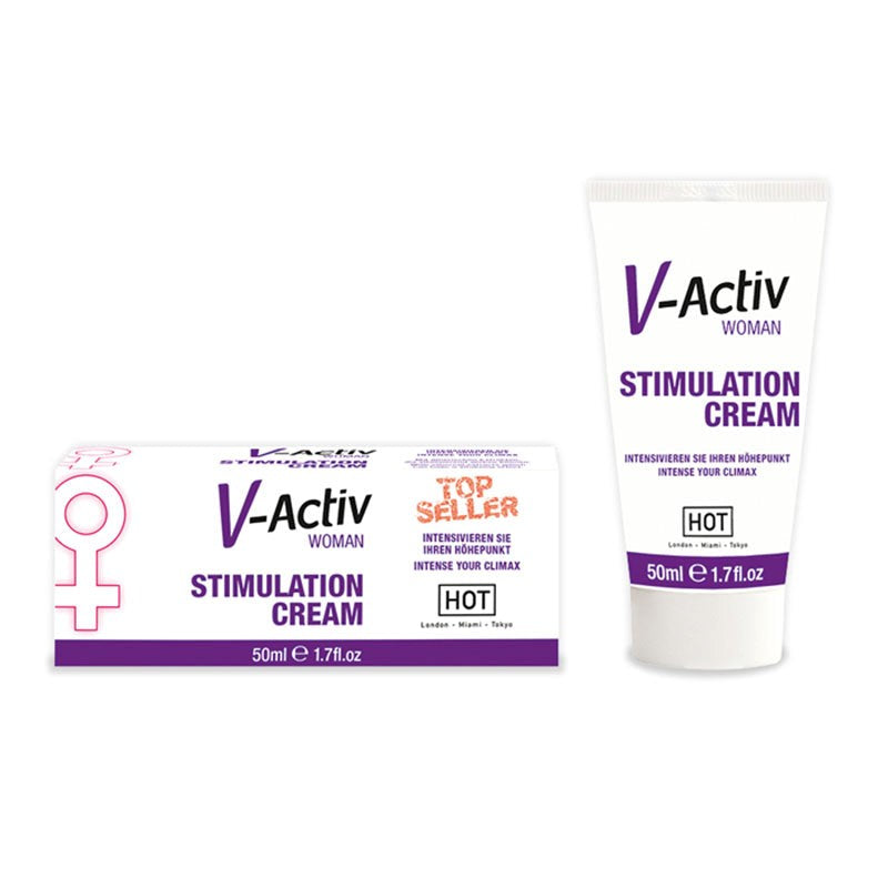 Hot Production HOT V Activ Stimulation Enhancer Cream for Women 50ml - Delay and Excite Sprays