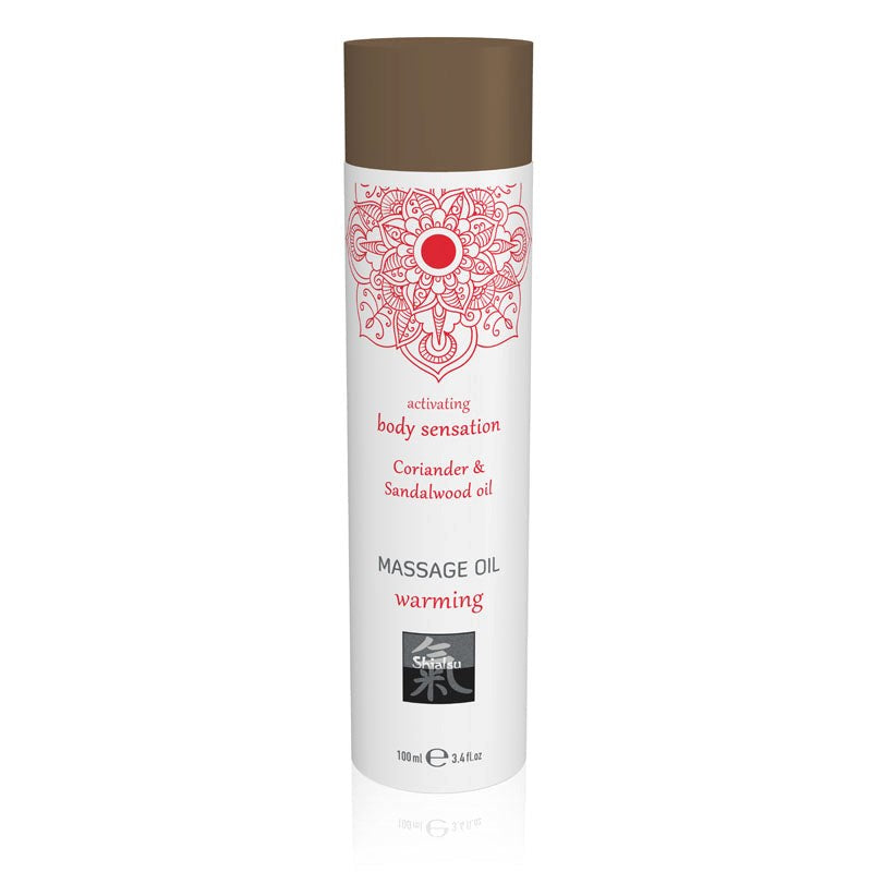 Hot Production SHIATSU Coriander and Sandalwood Oil Scented Warming Massage Oil 100ml - Massage Oils and Lubricants