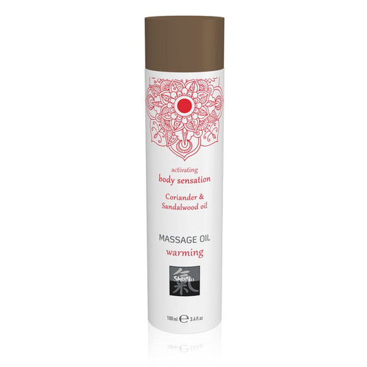 Hot Production SHIATSU Coriander and Sandalwood Oil Scented Warming Massage Oil 100ml - Massage Oils and Lubricants