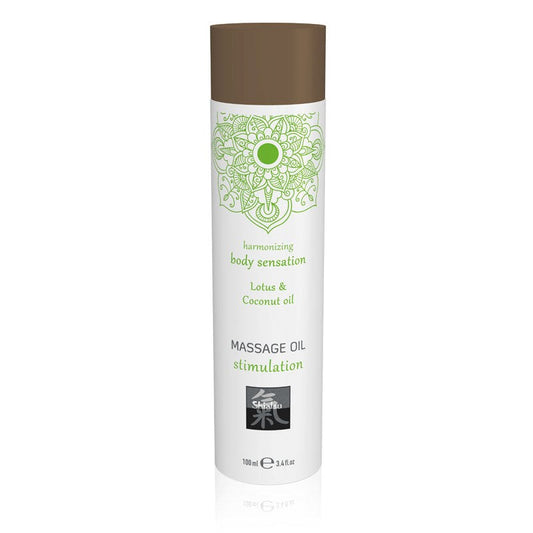 Hot Production SHIATSU Lotus & Coconut Scented Stimulation Massage Oil 100ml - Massage Oils and Lubricants