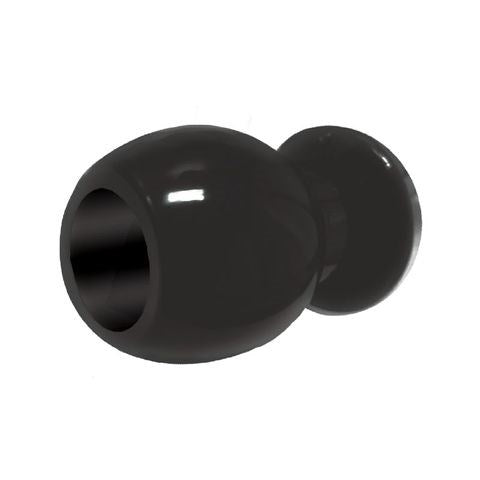 Icon Brands The 9s Port Hole Hollow Butt Plug Black - - Butt Plugs