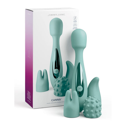 JimmyJane Canna Vibrating Body Wand Massager Teal - Body Wands