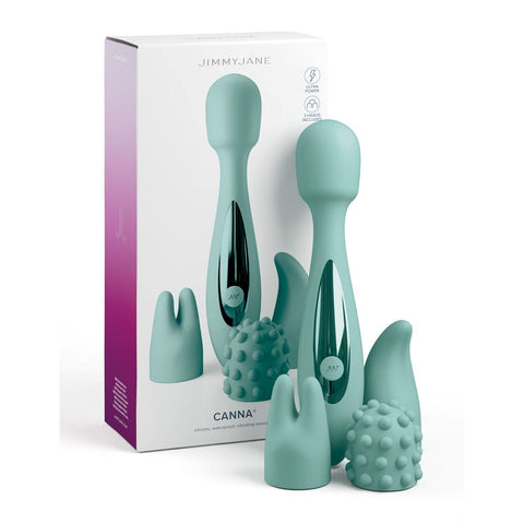 JimmyJane Canna Vibrating Body Wand Massager Teal - Body Wands
