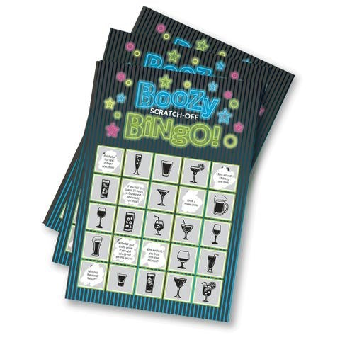 Little Genie Boozy Bingo Drinking Scratcher Card - Party Gifts and Novelties