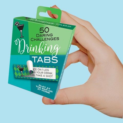 Little Genie Drinking Tabs Set Of 50 Drinking Challenges Adult Card Game - Party Gifts and Novelties