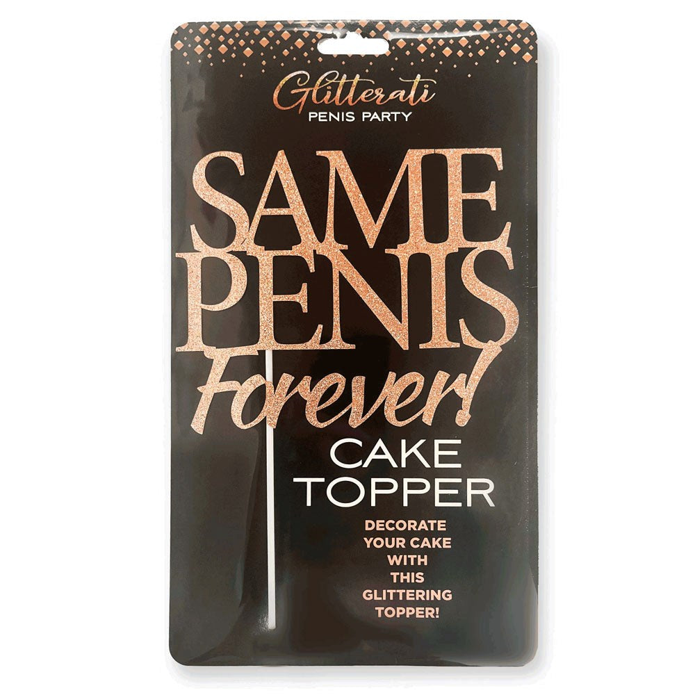 Little Genie Glitterati Hens Party Same Penis Forever Cake Topper - Party Gifts and Novelties