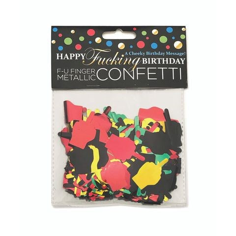Little Genie Happy Fucking Birthday Party Decoration FU Finger Confetti - Party Gifts and Novelties