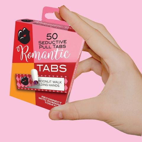 Little Genie Romantic Tabs Set Of 50 Romantic Suggestions Adult Card Game - Party Gifts and Novelties