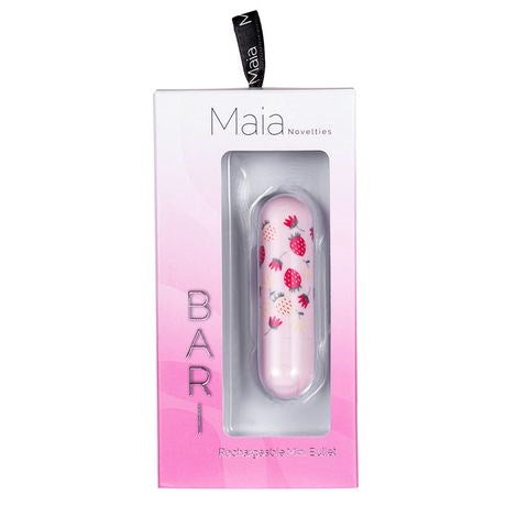 Maia BARI 10 Mode Rechargeable Bullet Massager Baby Pink - - Bullet Vibrators