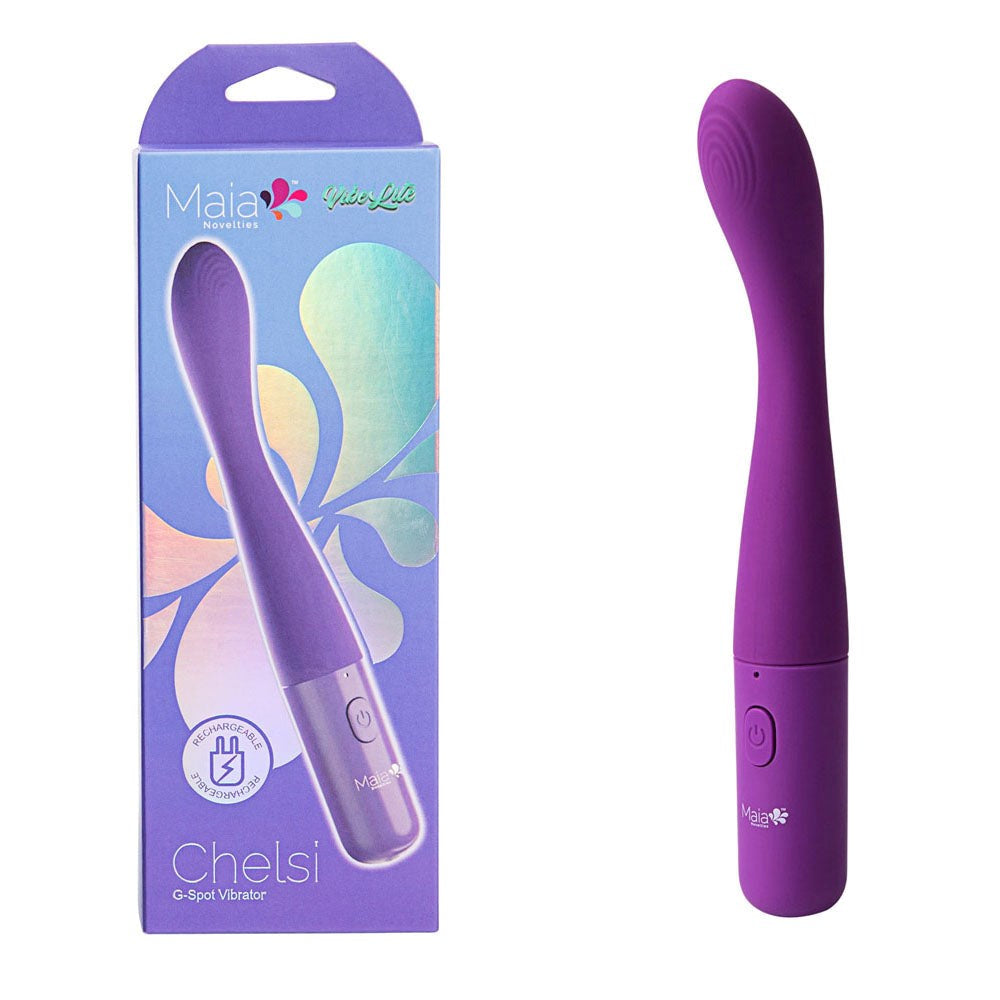 Maia CHELSI USB Rechargeable G Spot Vibrator Purple - - G-Spot Vibrators