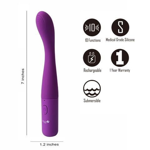 Maia CHELSI USB Rechargeable G Spot Vibrator Purple - - G-Spot Vibrators