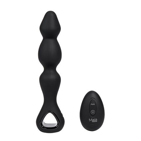 Maia HUDSON Wireless Remote Controlled Anal Vibrator Black - - Anal Vibrators