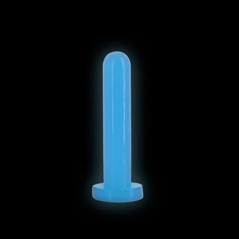 NS Novelties Firefly Thrill Glow In Dark Small Dildo Blue - - Non-Realistic Dildos