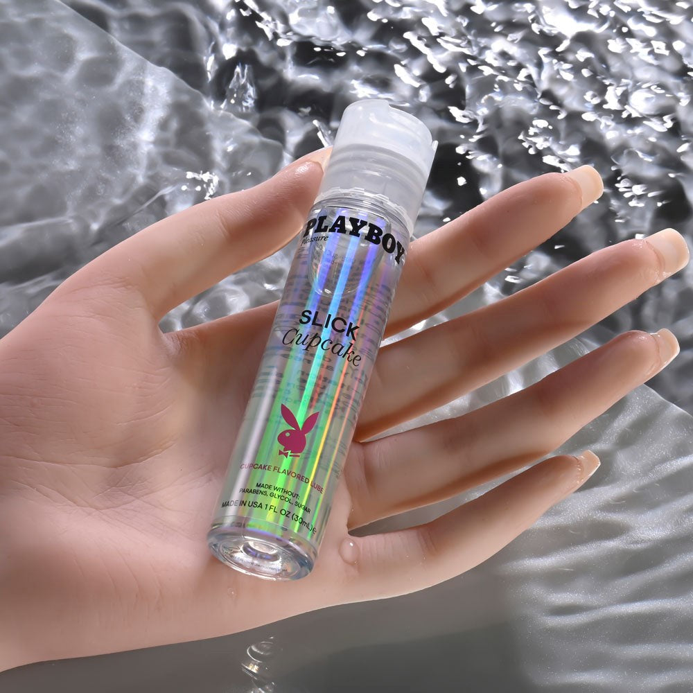 Playboy Pleasure SLICK Cupcake Flavoured Water Based Lubricant - Water Based Lubes