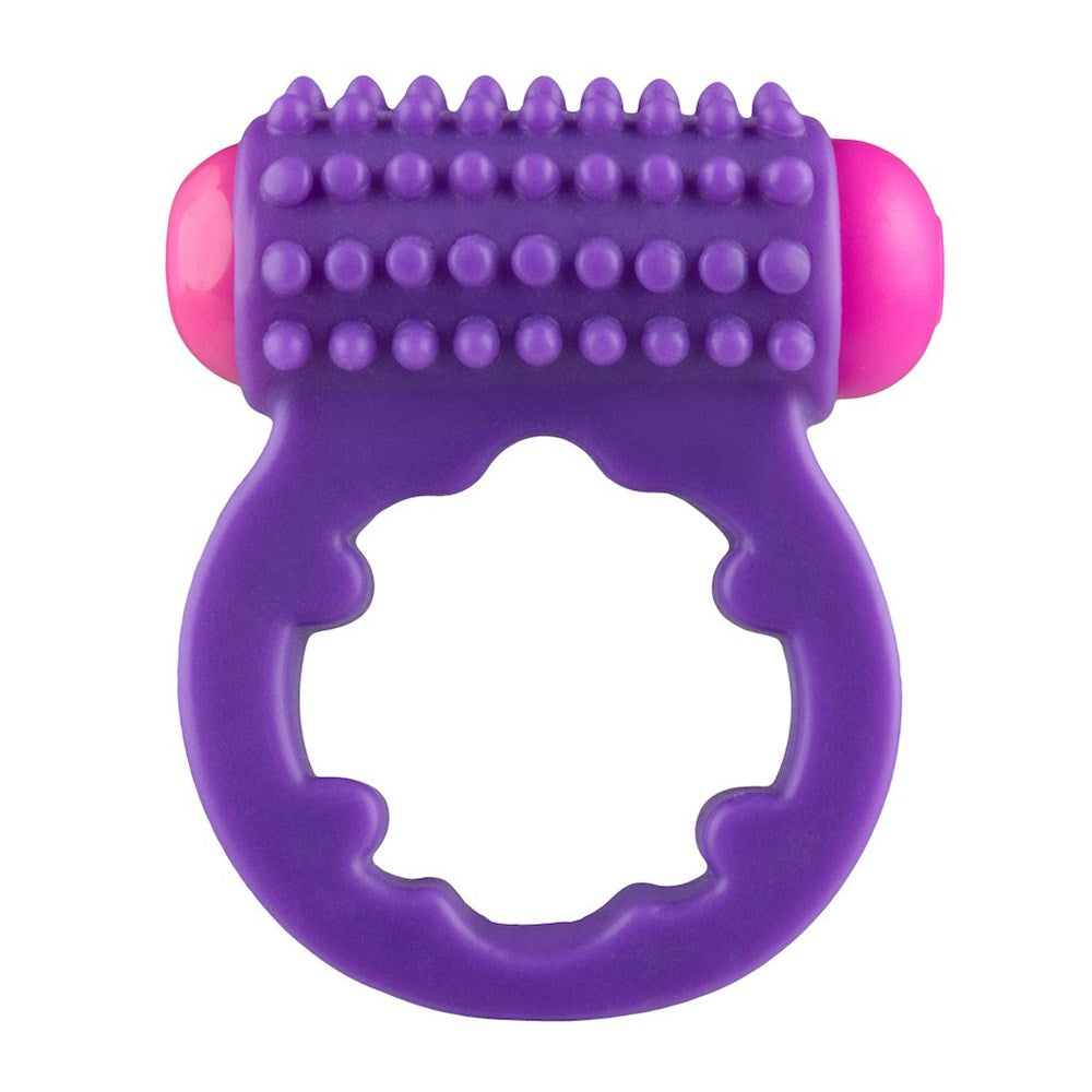 Rock Candy Sugar Buzz Single Speed Vibrating Cock Ring Purple - - Vibrating Cock Rings