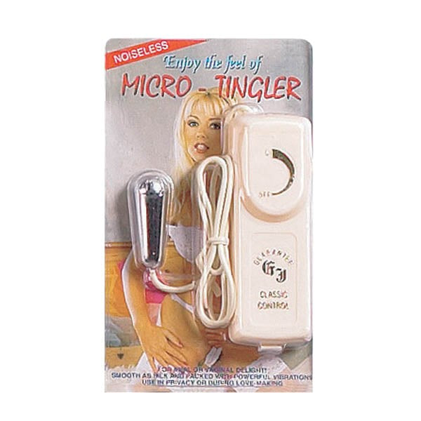 Seven Creations Micro Tingler Tear Drop Bullet Vibrator Silver - Bullet Vibrators