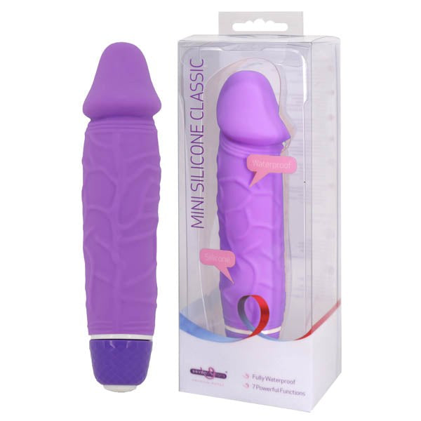 Seven Creations Mini Silicone Classic Vibrating Dildo 13.5cm - Vibrating Dildos