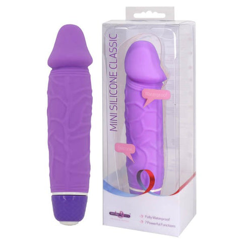 Seven Creations Mini Silicone Classic Vibrating Dildo 13.5cm - Vibrating Dildos