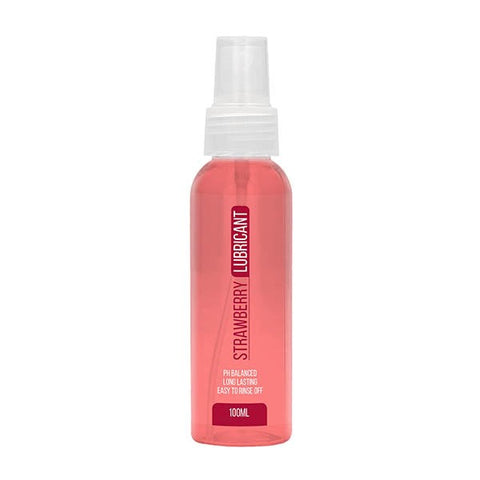 Shots Toys Pharmquests Strawberry Flavoured Water Based Lubricant 100ml - Water Based Lubes