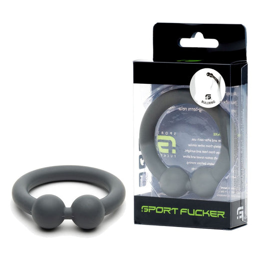 Sport Fucker Bullring Stretchy Cock Ring Grey - Stretchy Cock Rings