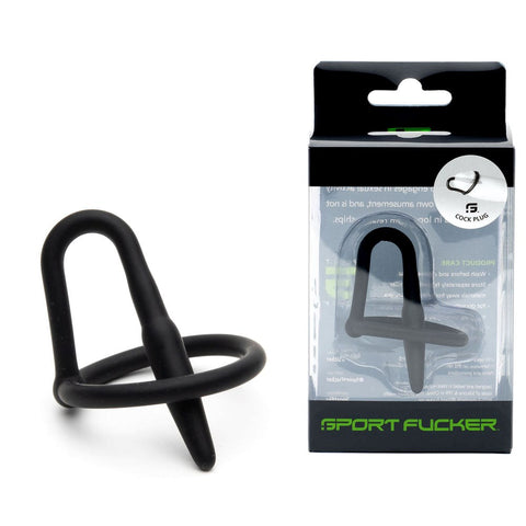Sport Fucker Cock Plug Urethral Sound Black - Urethral Sounds