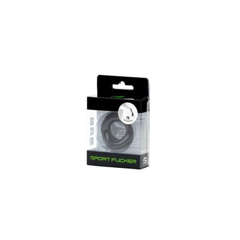 Sport Fucker Wedge Super Stretchy Cock Ring Black - Stretchy Cock Rings