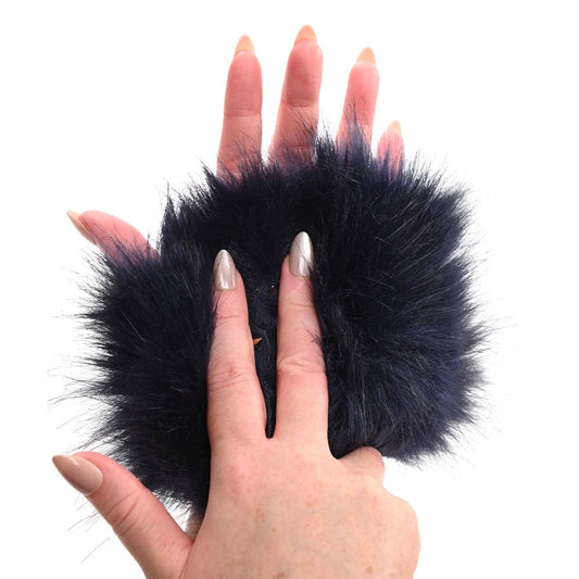 Sportsheets Sex & Mischief Cougar Spiked Sensory Glove Navy Blue - Wigs and Gloves