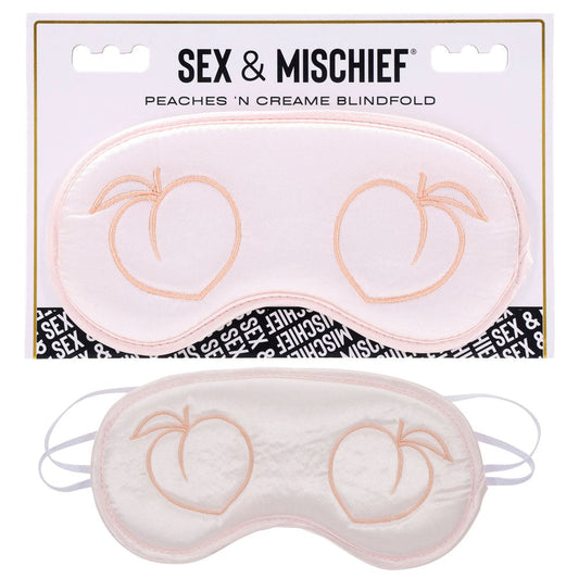 Sportsheets Sex & Mischief Peaches n CreaMe Bondage Blindfold - Masks And Blindfolds