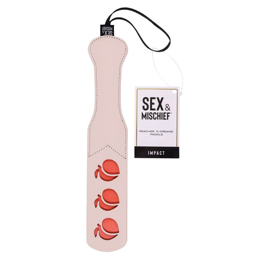 Sportsheets Sex & Mischief Peaches N CreaMe Impression Spanking Paddle - Paddles And Slappers