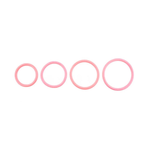 Sportsheets Stretchy Rubber O Ring 4 Pack Coral - Cock Rings