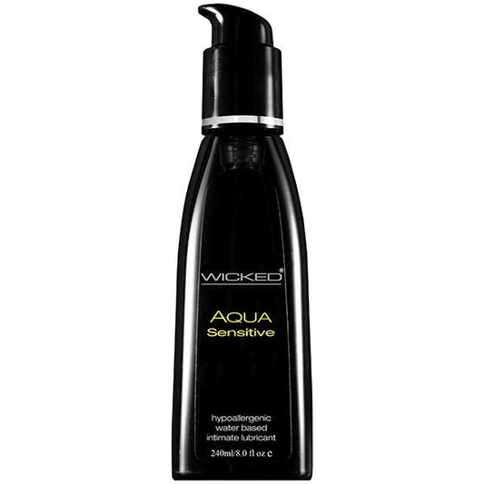 Wicked Aqua Sensitive Water Based Lubricant 240ml - Water Based Lubes