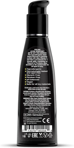 Wicked Aqua Sensitive Water Based Lubricant 240ml - Water Based Lubes