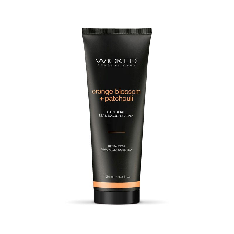 Wicked ORANGE BLOSSOM & PATCHOULI Sensual Scented Massage Cream 120ml - Massage Oils and Lubricants