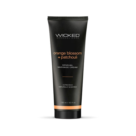 Wicked ORANGE BLOSSOM & PATCHOULI Sensual Scented Massage Cream 120ml - Massage Oils and Lubricants