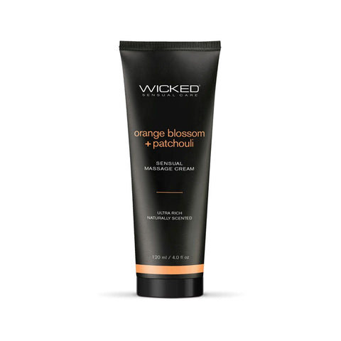 Wicked ORANGE BLOSSOM & PATCHOULI Sensual Scented Massage Cream 120ml - Massage Oils and Lubricants