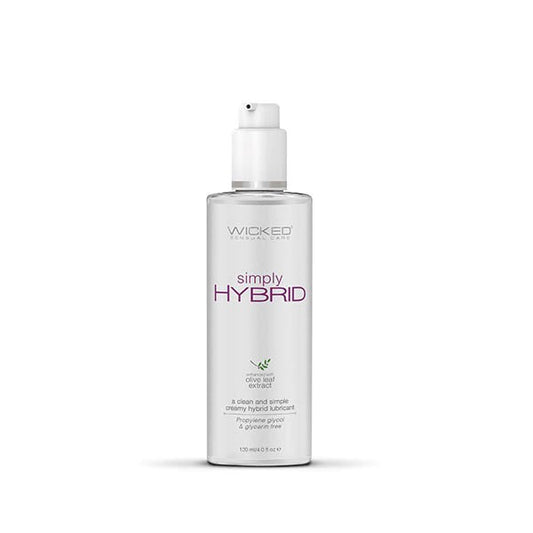 Wicked Simply Hybrid Water & Silicone Blended Lubricant 120ml - Massage Oils and Lubricants