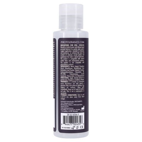Zero Tolerance DRENCHED GLAZED Hybrid Adult Lubricant 120ml - Massage Oils and Lubricants